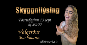 Skyggnilýsing, Valgerður bachmann, ársspá, draugar, miðill, spá og miðlun, draumar, þrónuarhópur, andlega málefni, tilfinningar, sjálfsvinna,